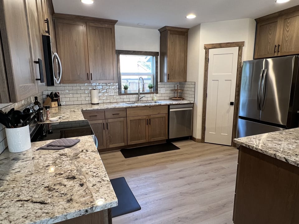 fully stocked kitchen
