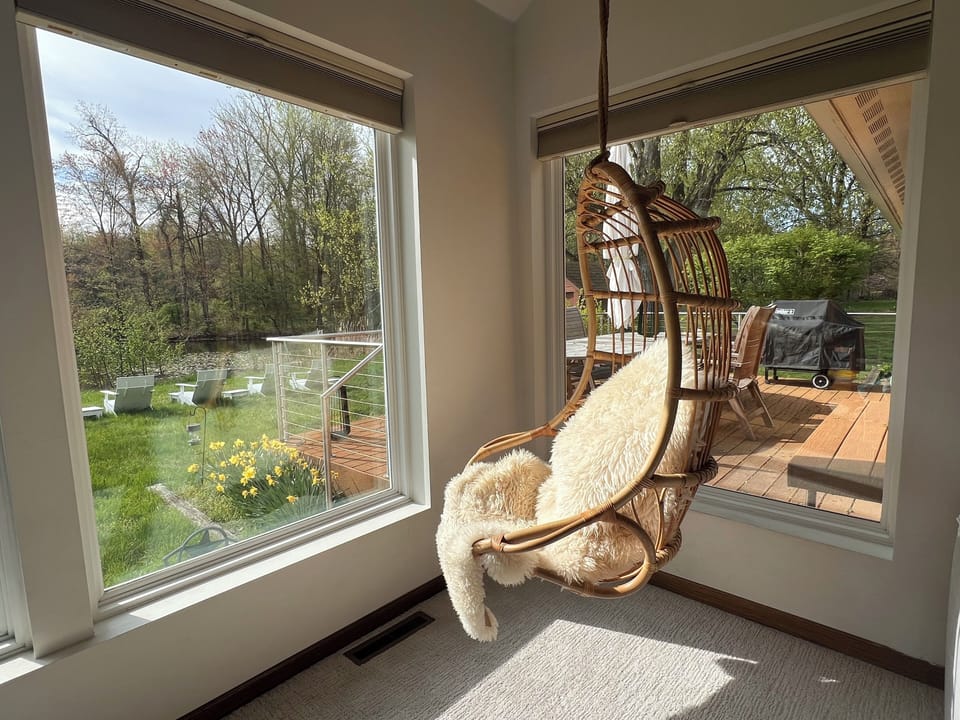 Living room hanging chair
