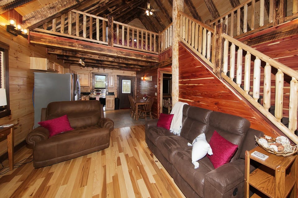 Living Room, and Open Loft, from Fireplace