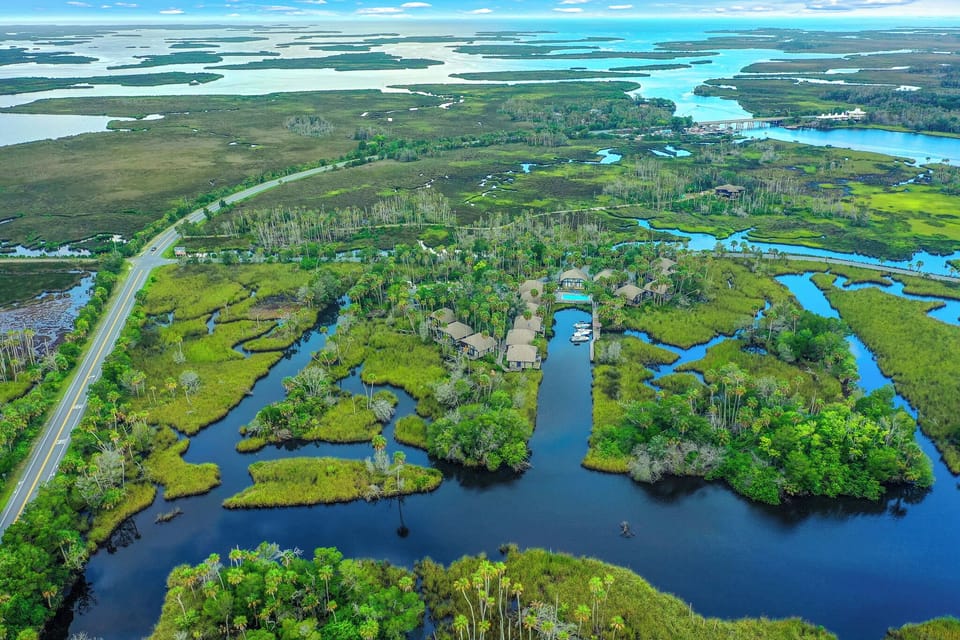 Arial View of Community + Ocean