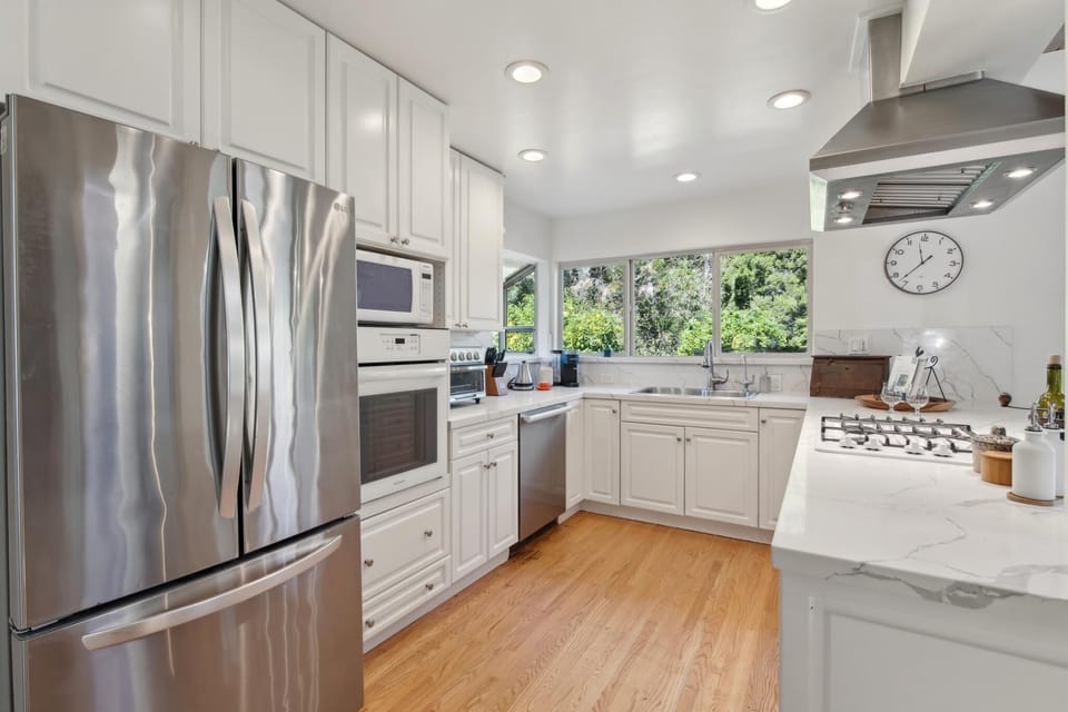 Our fully stocked kitchen