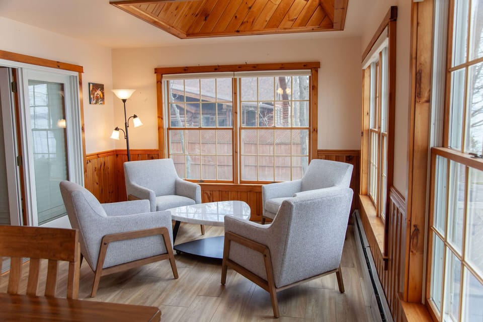 Dining/Sitting Area- Peaceful corner for coffee or curling up with a book.