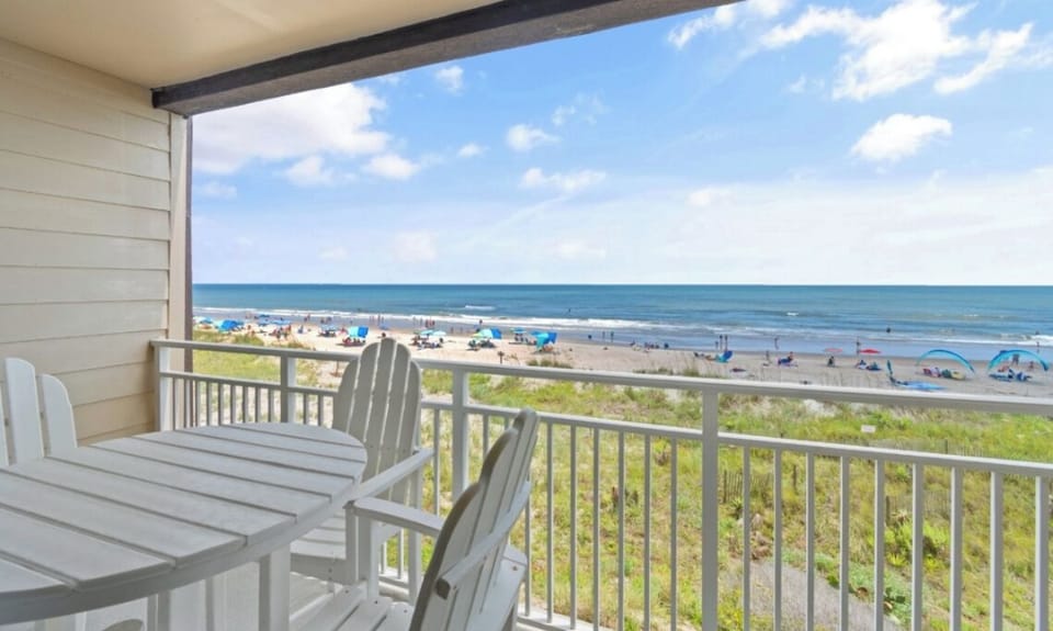 Stunning oceanfront balcony views