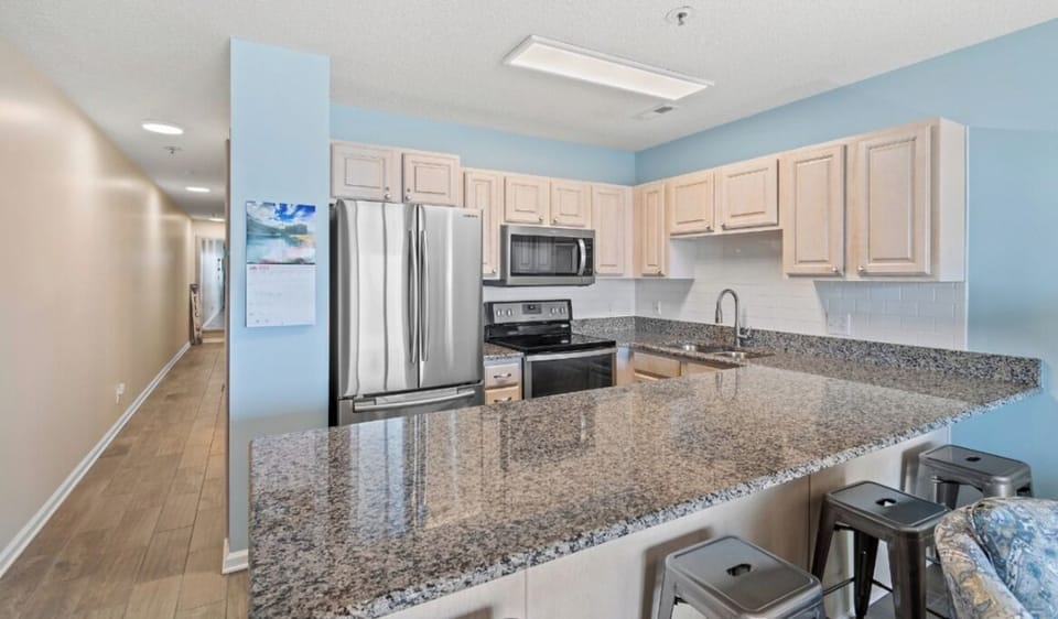 View of the kitchen 