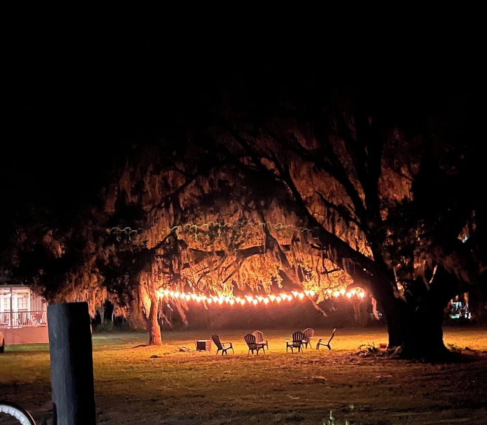Enjoy a cozy evening by the fire pit!