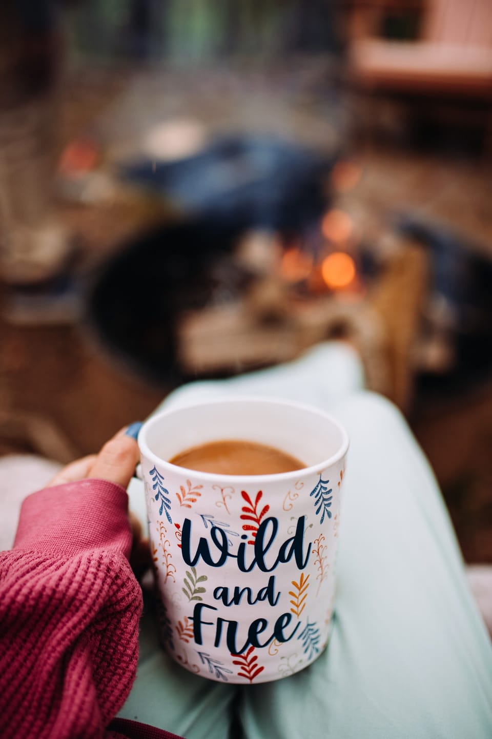 Coffee + Campfire = Pure Happiness
