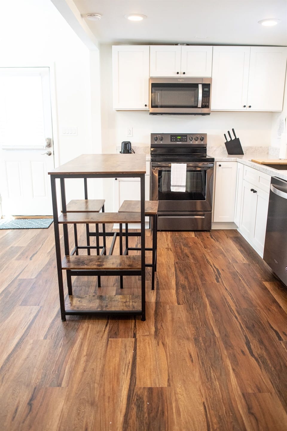 The kitchen area has all the essentials