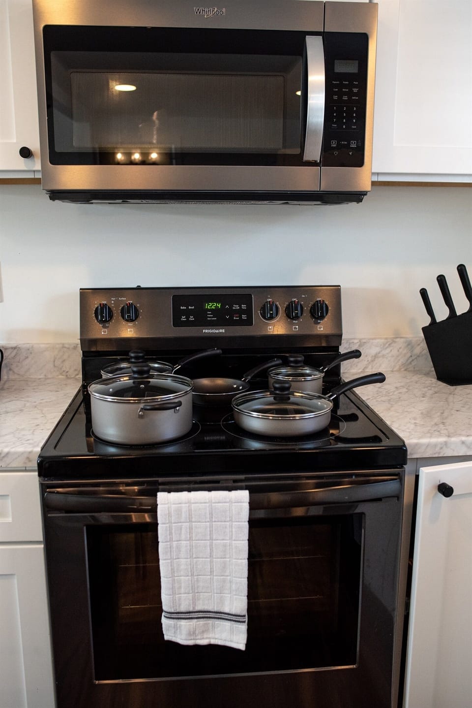 The kitchen area has all the essentials