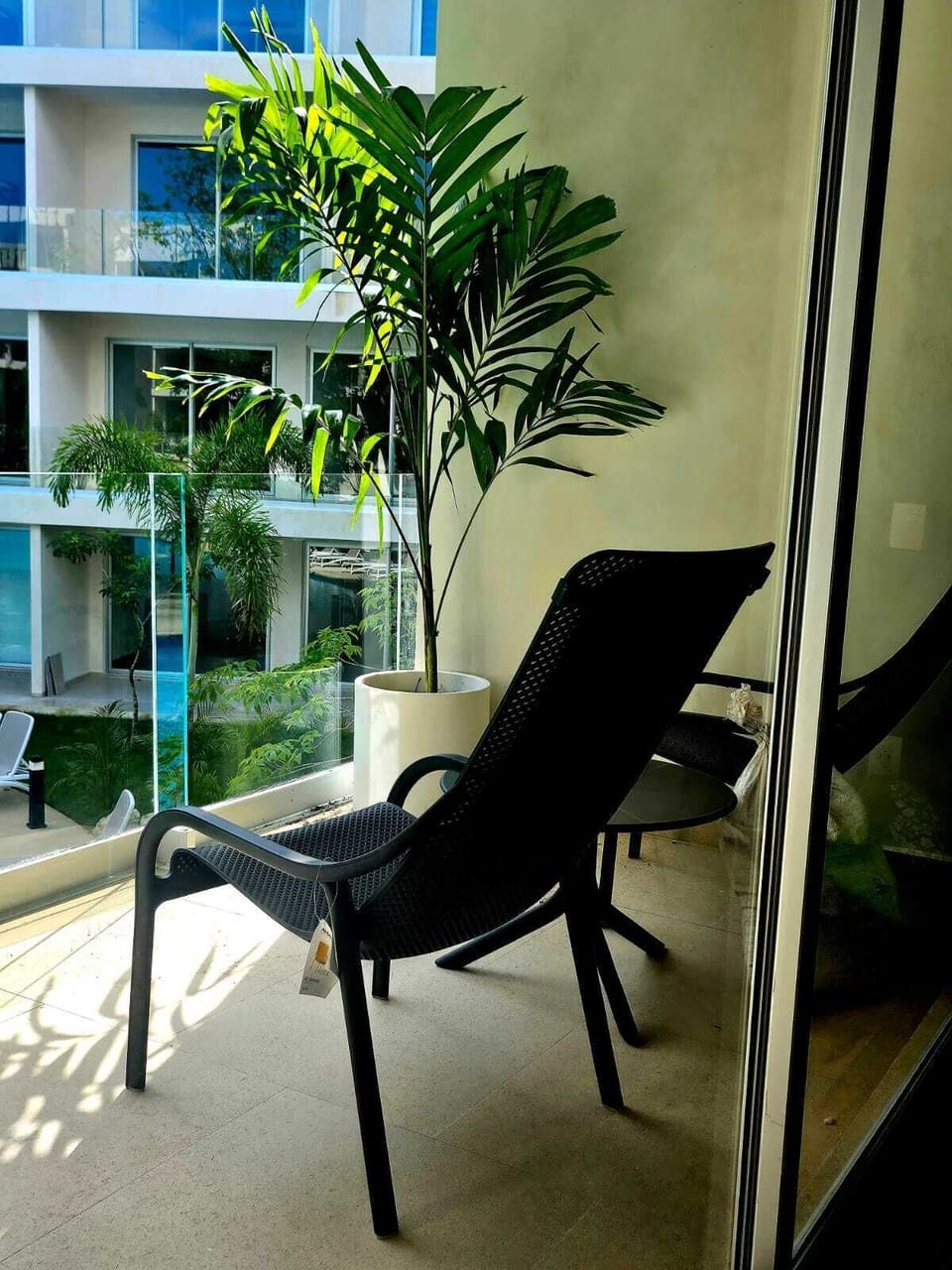 Balcony Overlooking Pool