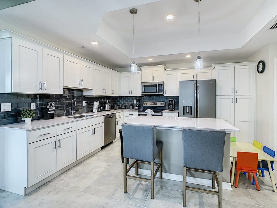 Kitchen | Offers plenty of cabinet space for extended stays.