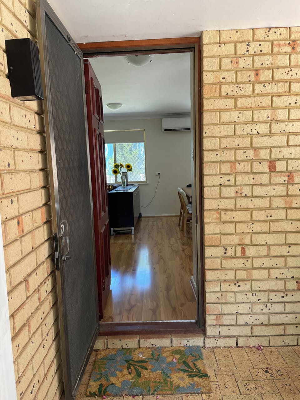 entrance. Park directly in front of the garage by the front door
