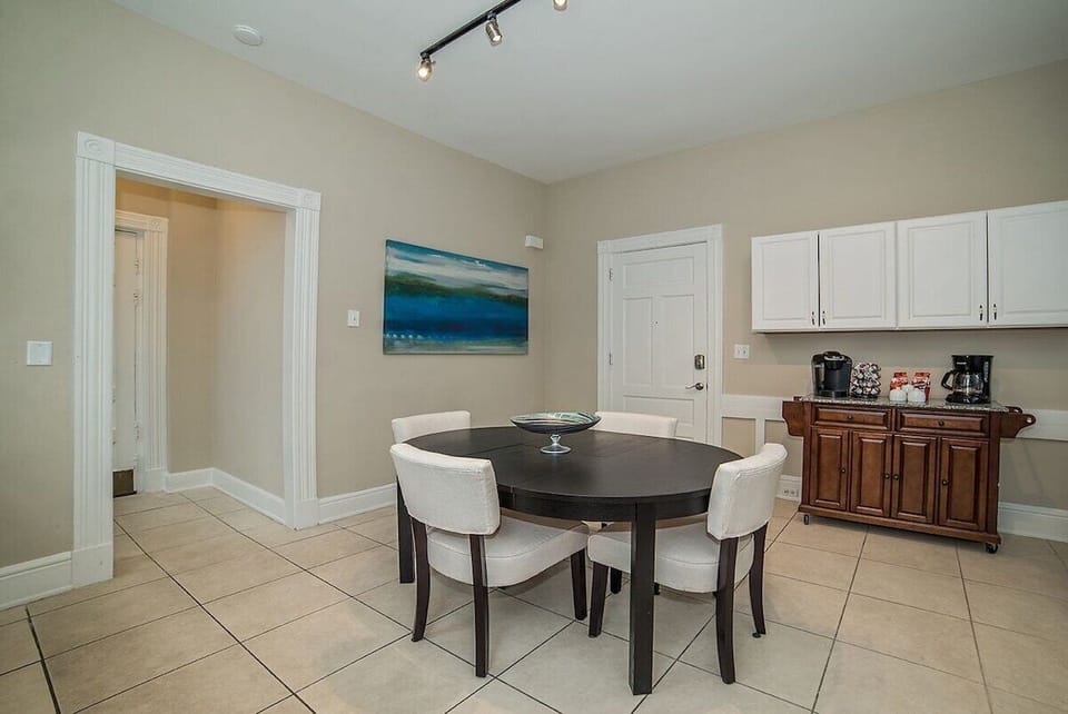 Dining Table with Breakfast Bar and Extra Cabinets