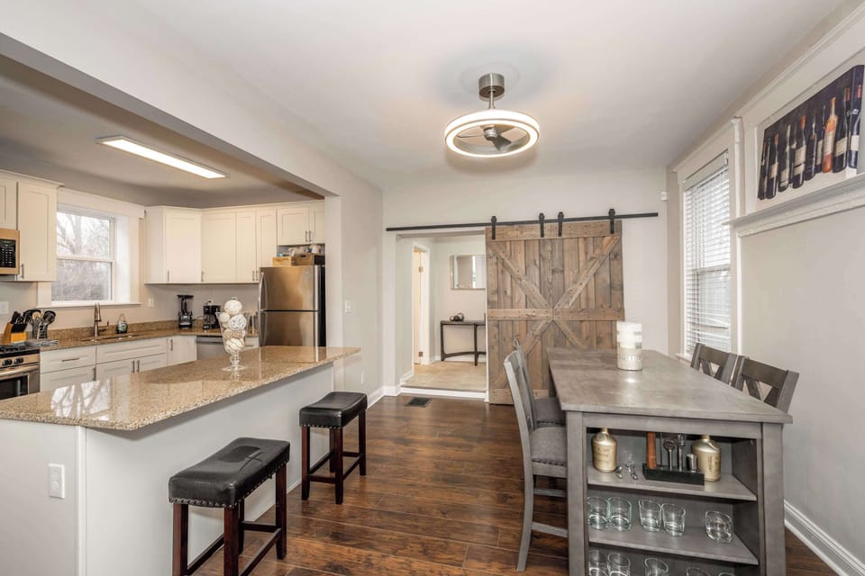 Make mealtime memories together in the elegant dining area