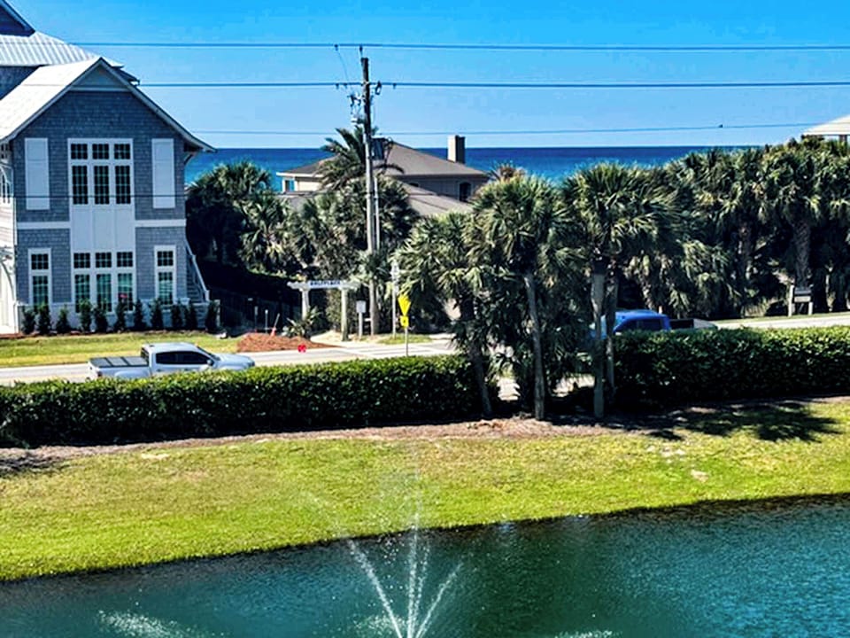 Pond views from the balcony