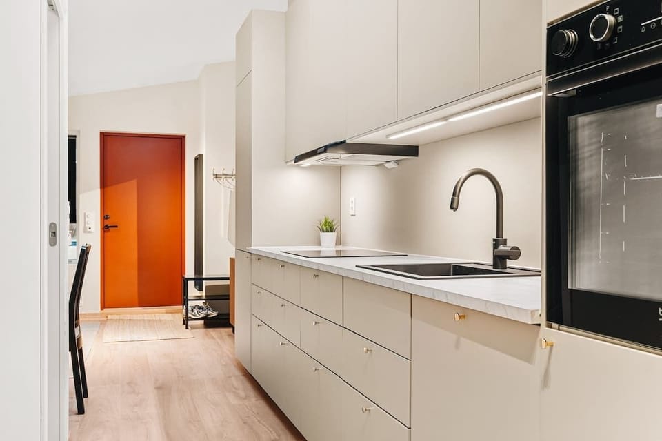 A bright and spacious kitchen that invites cooking and cozy moments.