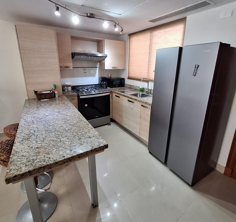 Fully stocked kitchen