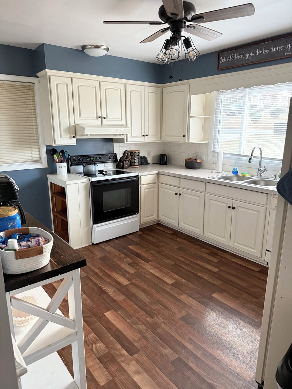 Fully stocked kitchen