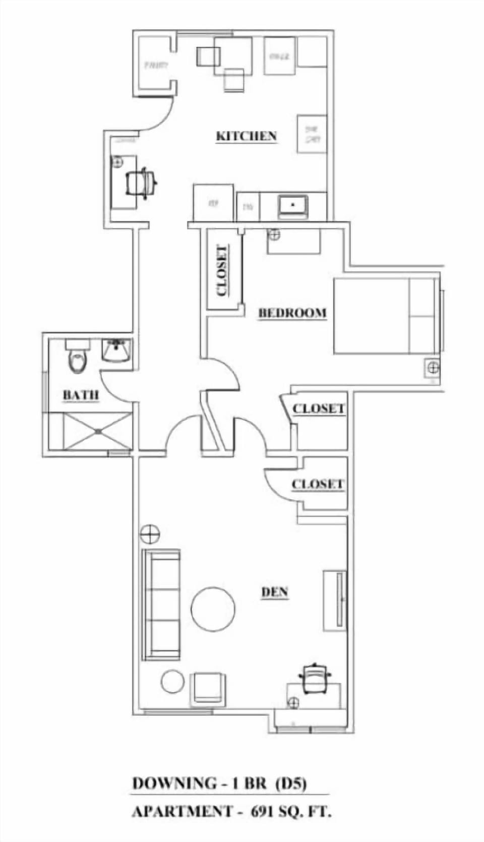 This is the unit five floorplan