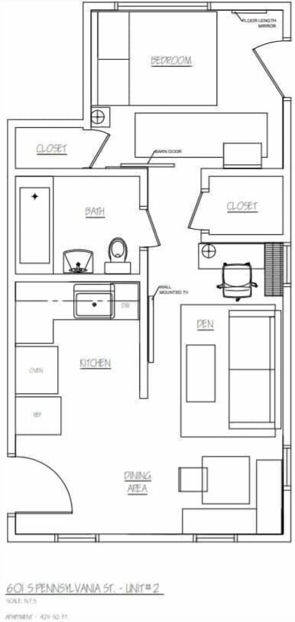 This is the unit two floorplan