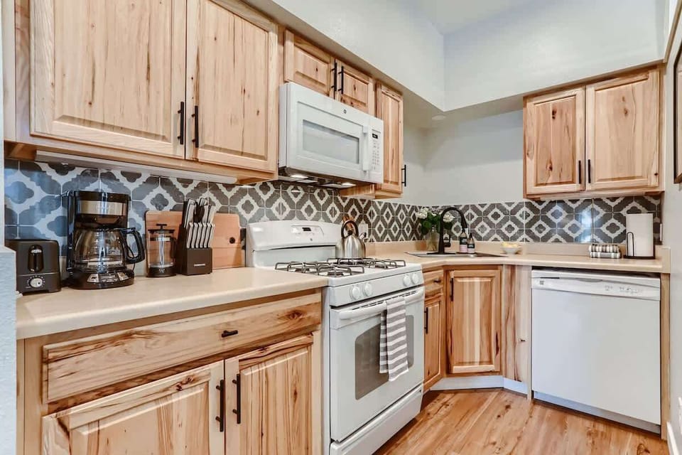 Wooden finishes add to the rustic charm