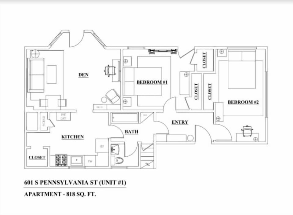 This is the unit one floorplan