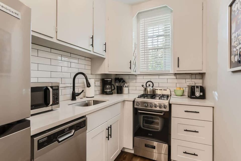 All new appliances, fixtures, counter tops, and tile in the kitchen