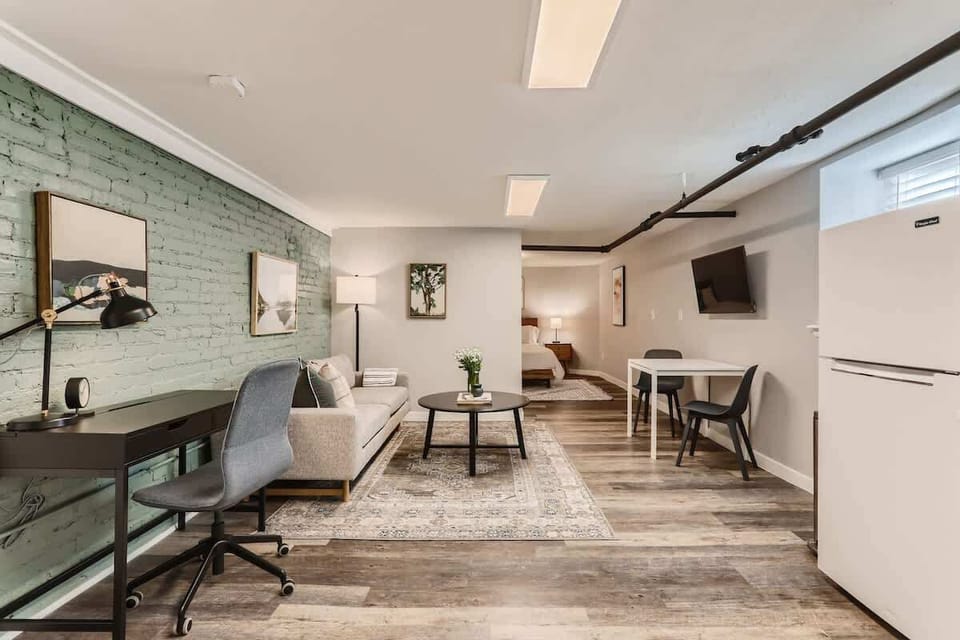 Open layout makes for seamless transitions and communication from room to room