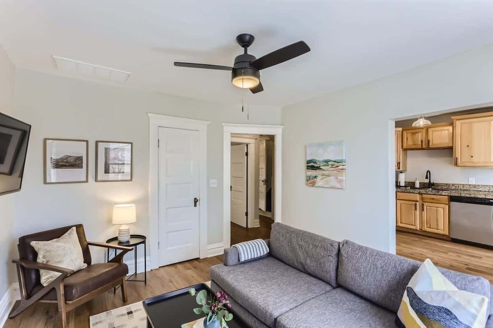 This spaces lead to the kitchen and hallways
