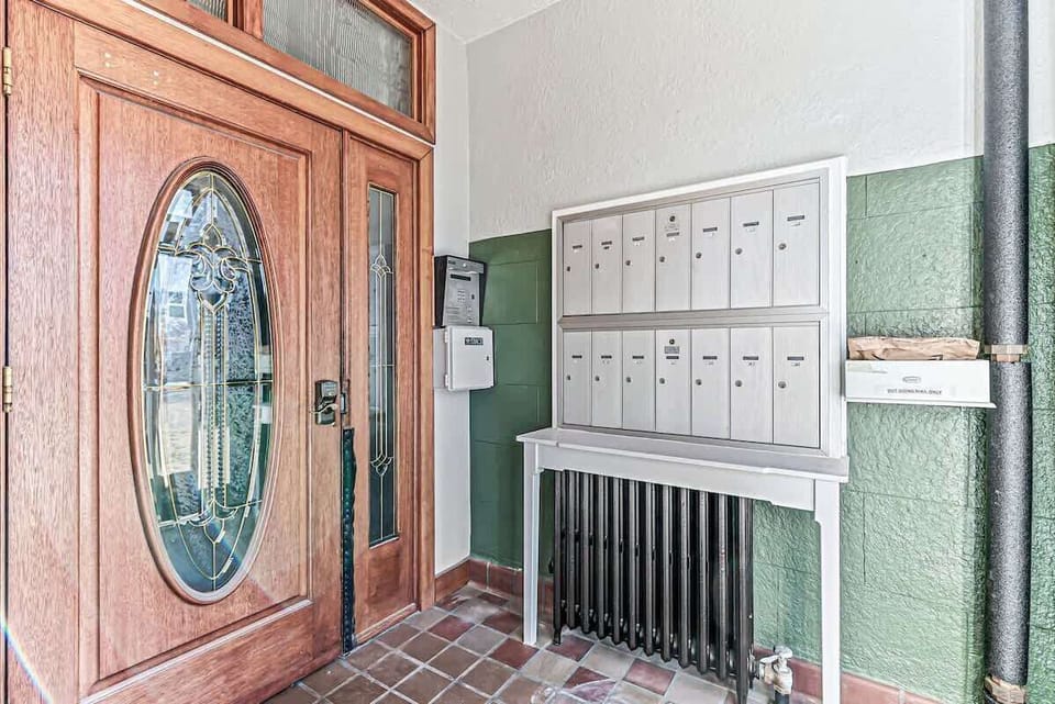 Beautiful vestibule entryway with secure, keyless entry