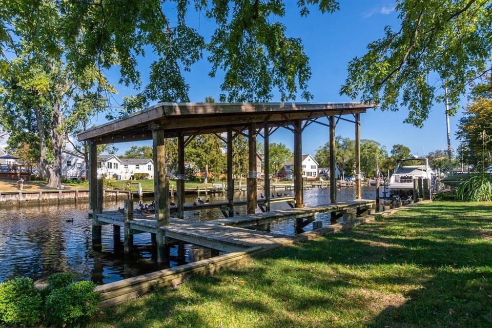 Bringing your boat?  Dock at the home's private slip.