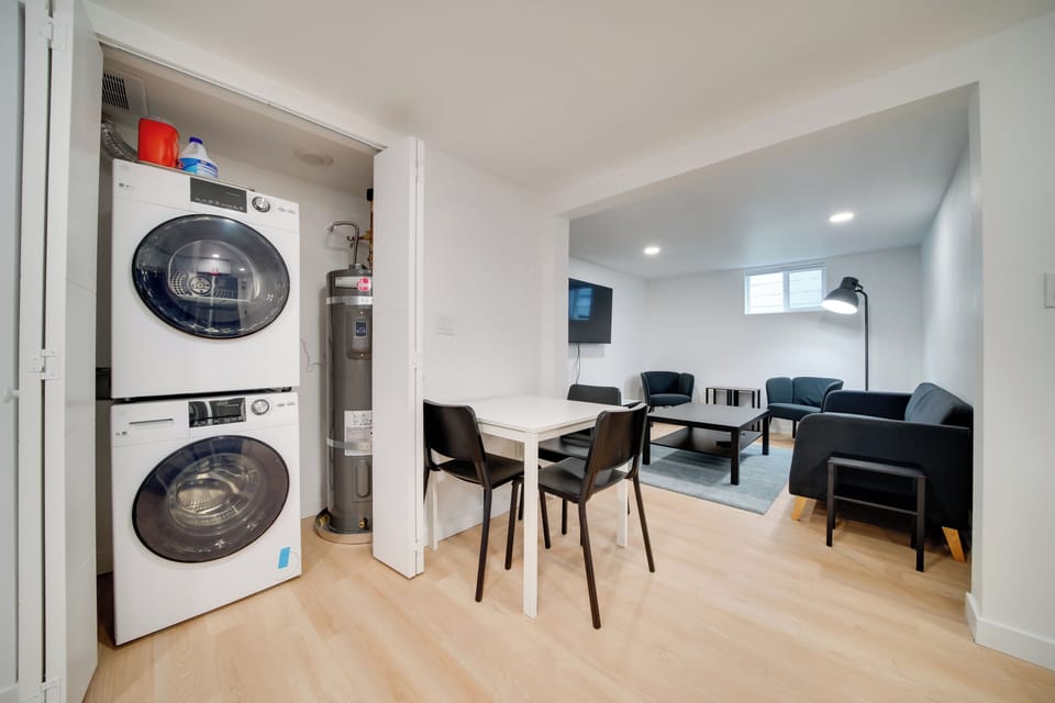 Washer & Dryer | Detergent Provided