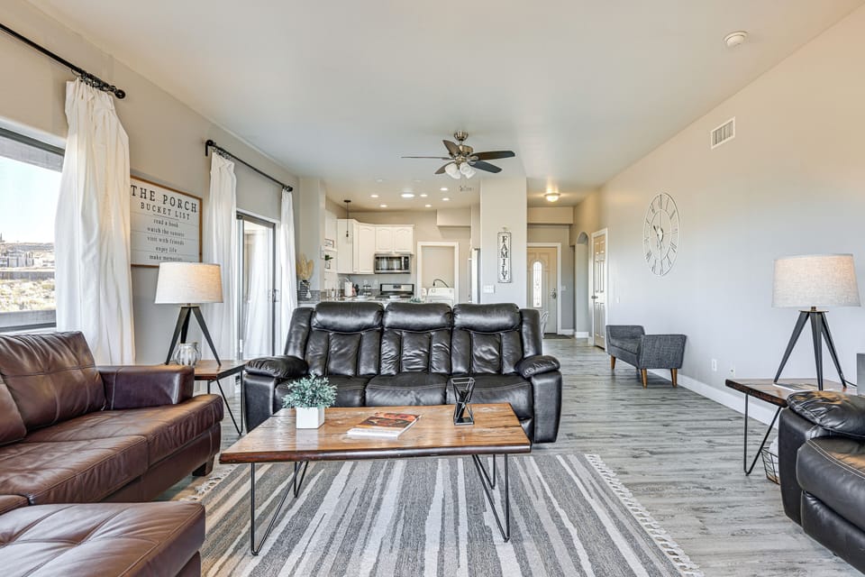 Living Room | Queen Sleeper Sofa | Central A/C & Heat