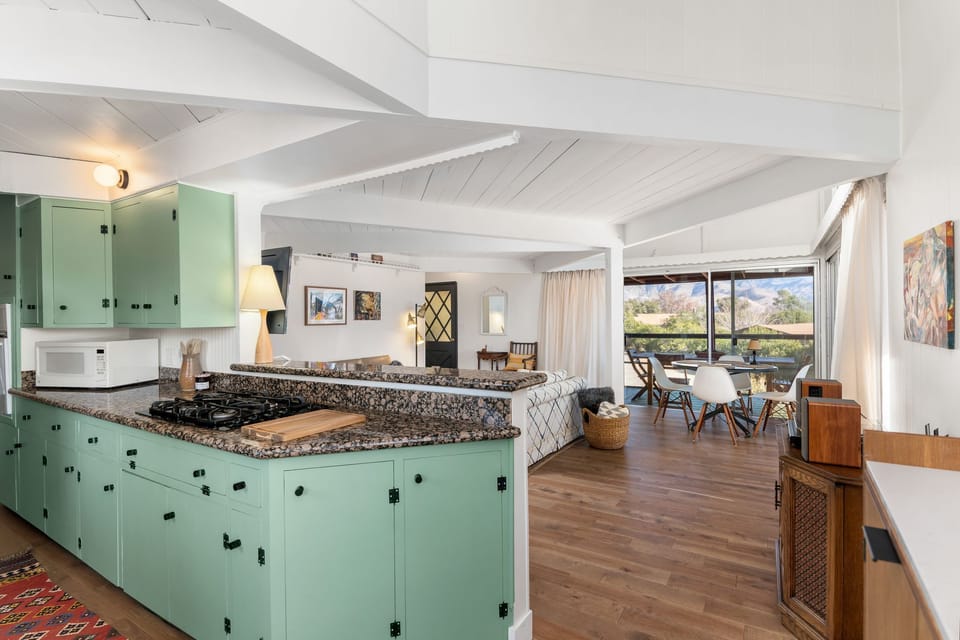Breakfast bar opens to living & dining rooms...and the view! 