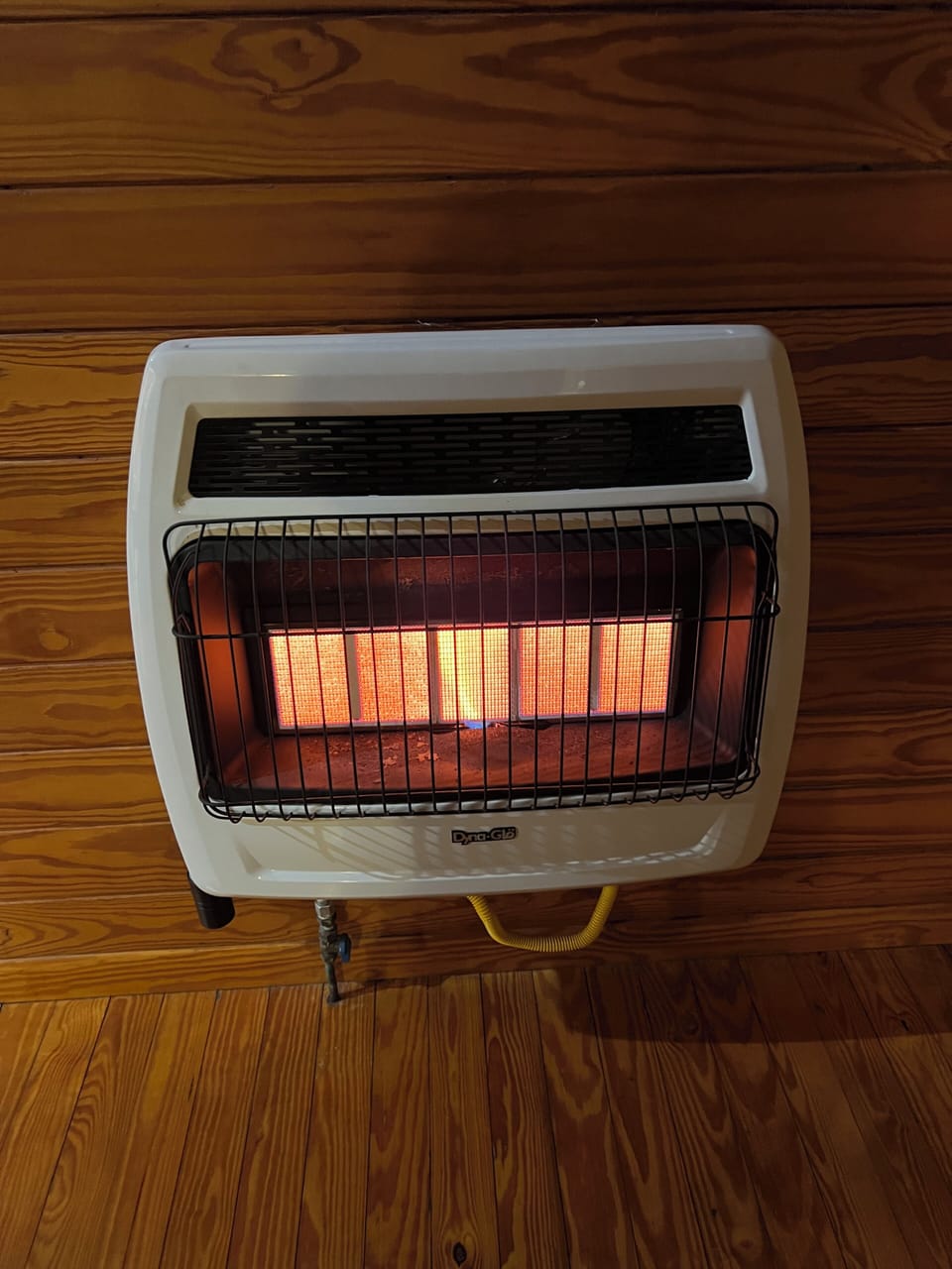 Extra propane heater for instant warmth