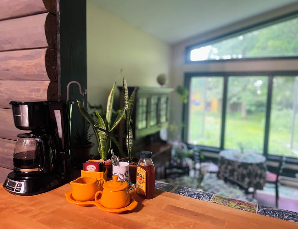 Fresh coffee in the mornings