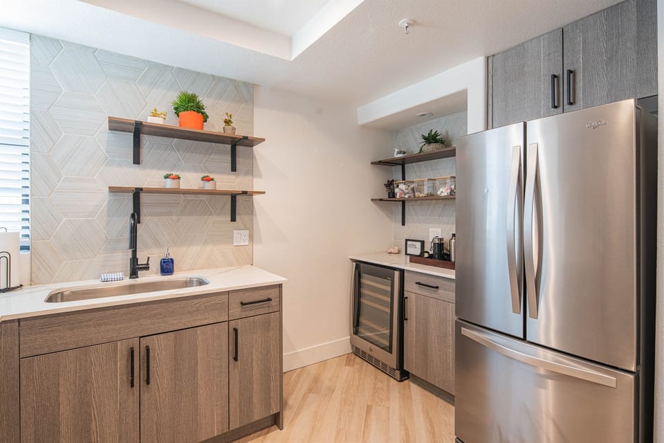Spacious kitchen area