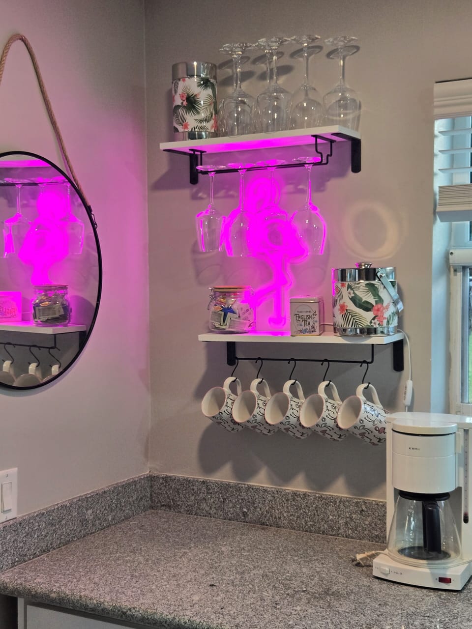 Wine Bar/Coffee Bar with Keurig