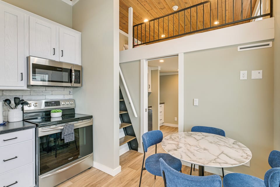 Dining Area/Kitchen | 2-Story Home | Loft Access | Mini-Split A/C & Heating