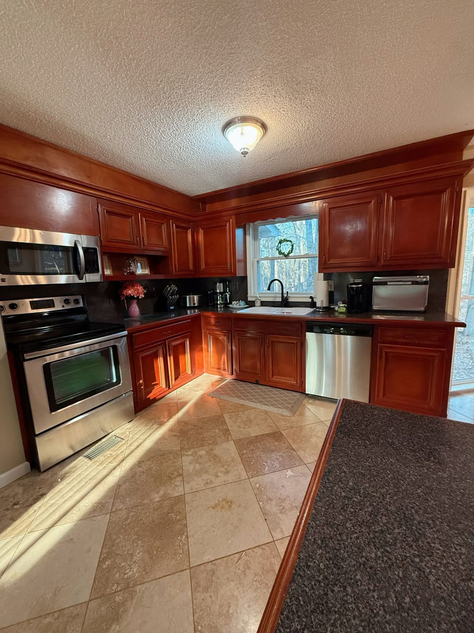 Kitchen includes basic seasonings and condiments, coffee/sugar