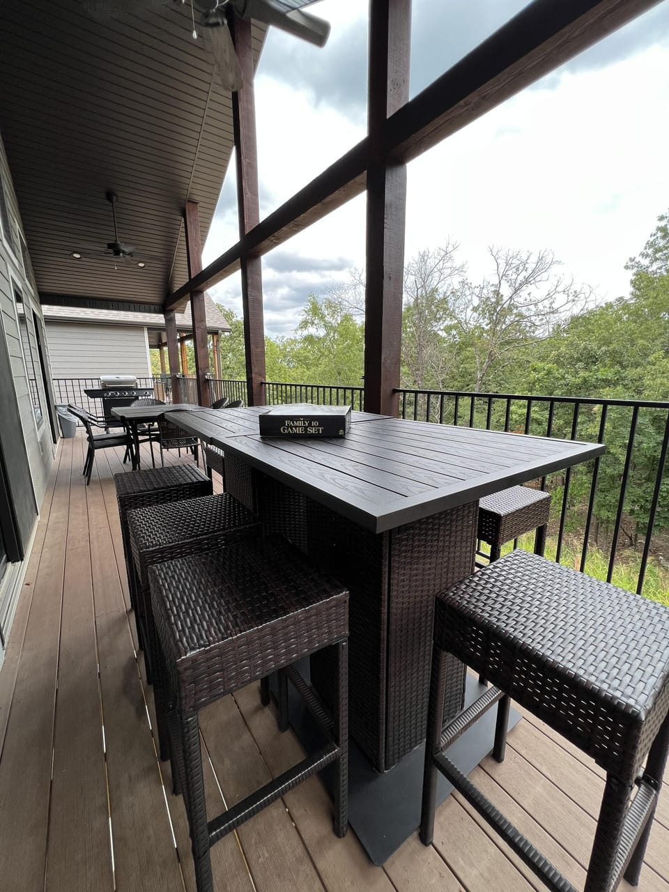 Covered Private Balcony on the Main Level