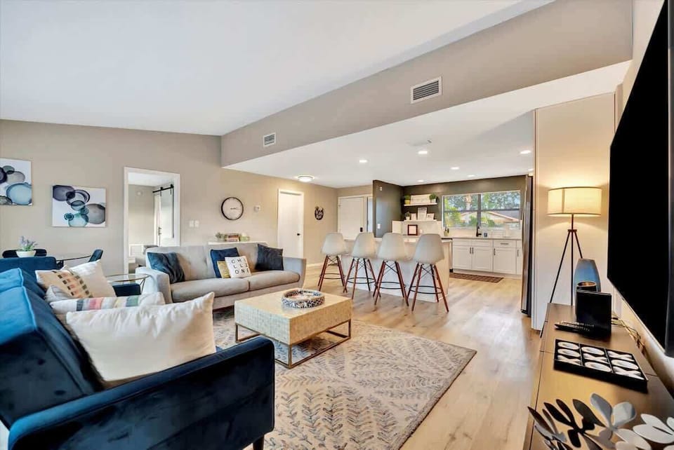 This living area is so comfy, you might just extend your stay... and we wouldn't blame you!