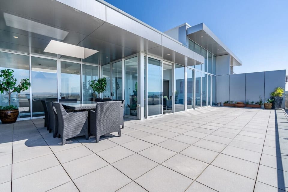 Enjoy the luxury of an expansive terrace, offering ample space for relaxation and entertainment. Perfect for lounging, dining, or simply taking in the views.