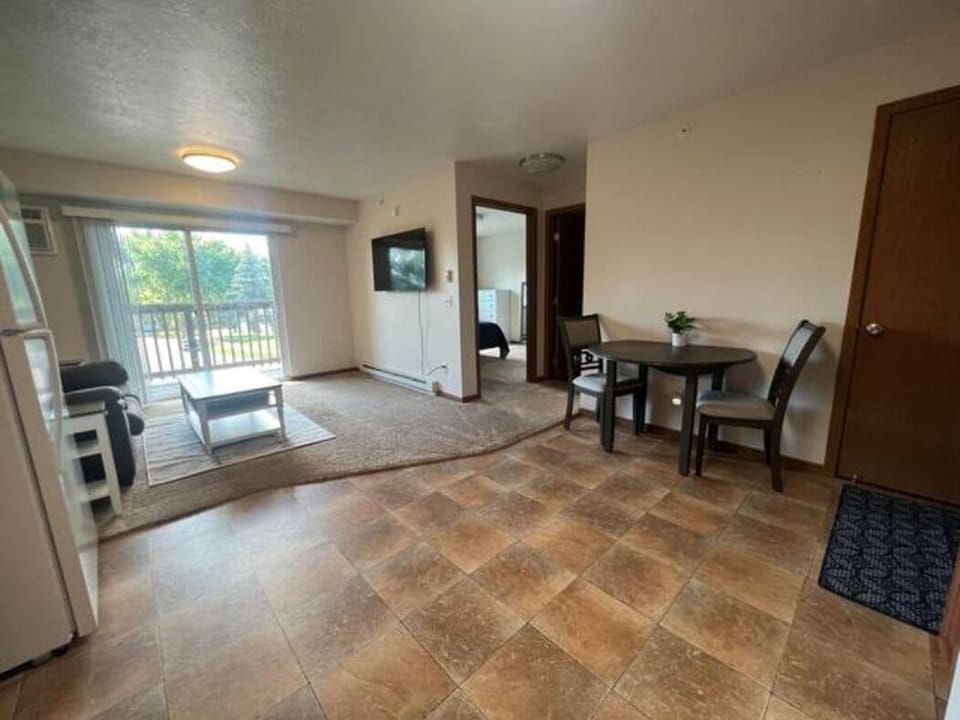 Open concept. Small dining area.