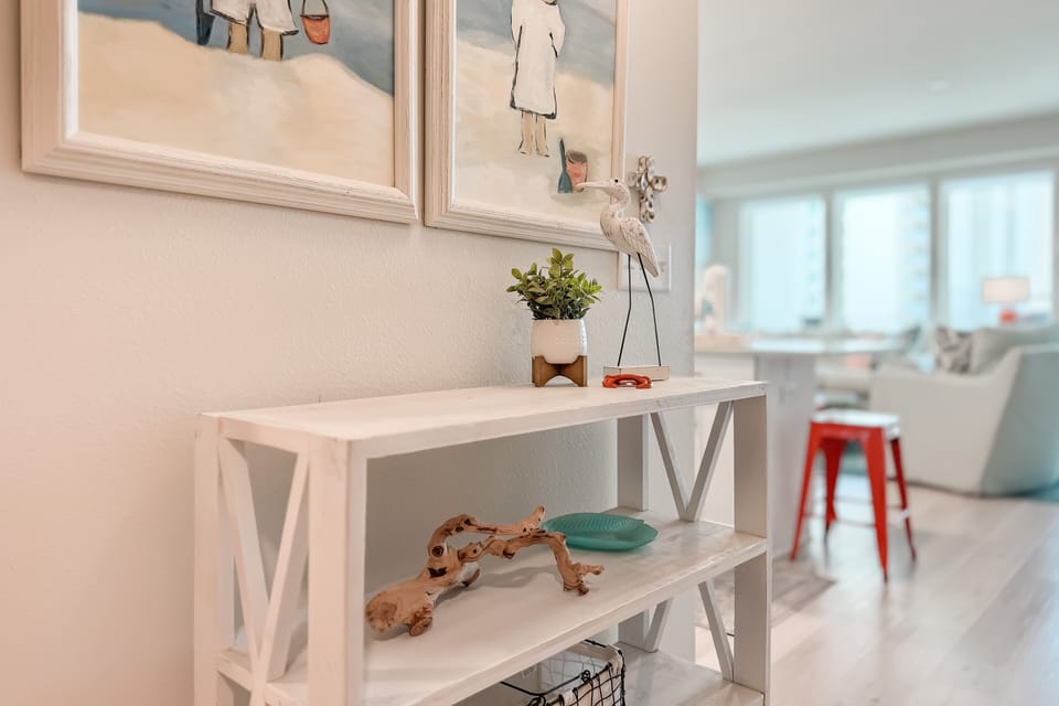 Custom art with coastal decor