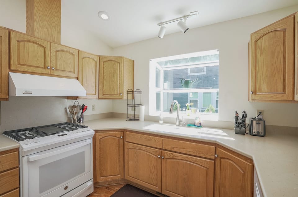Fully stocked kitchen