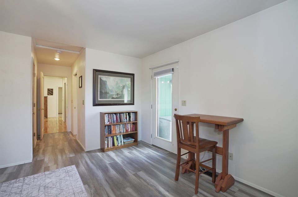 Work space in master bedroom