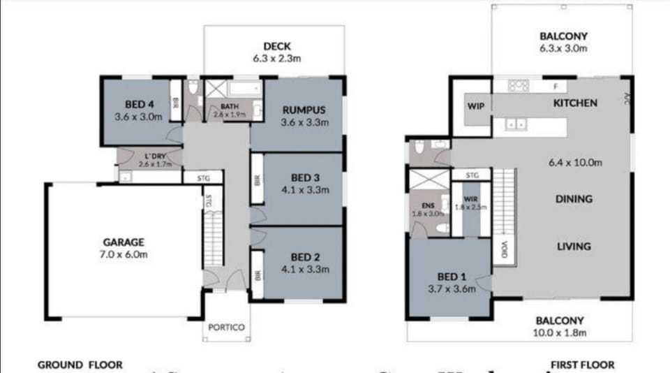 Floor plan of home