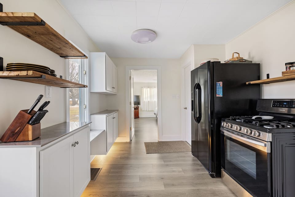 Kitchen and hallway 