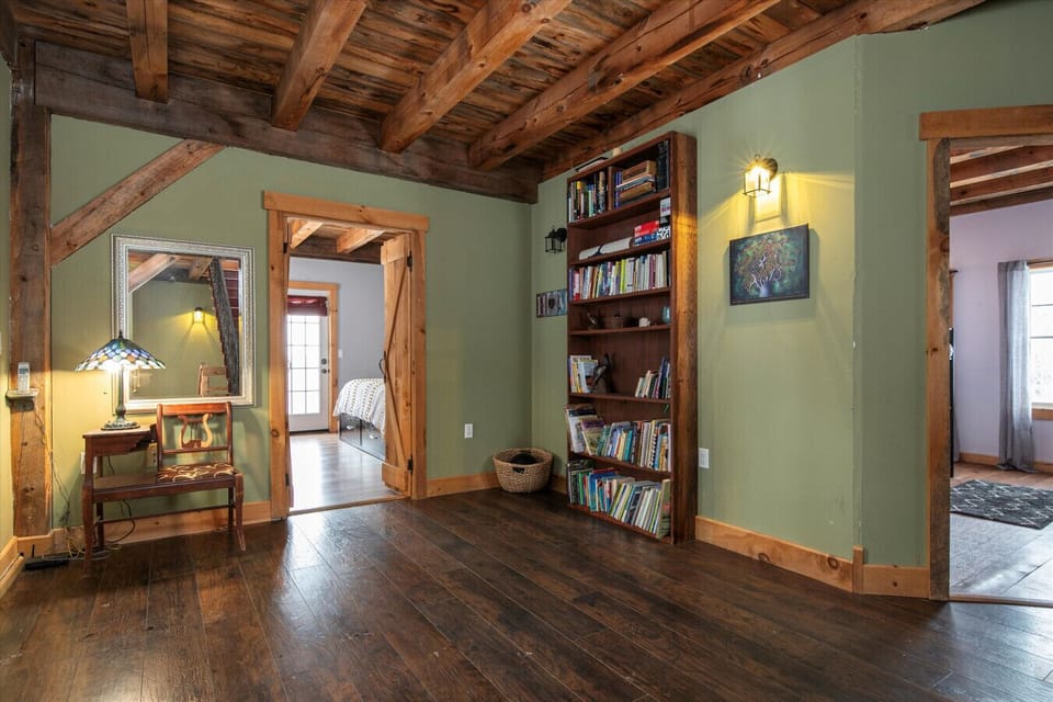 A charming touch! Browse the bookshelf and find the perfect read to enjoy during your stay.