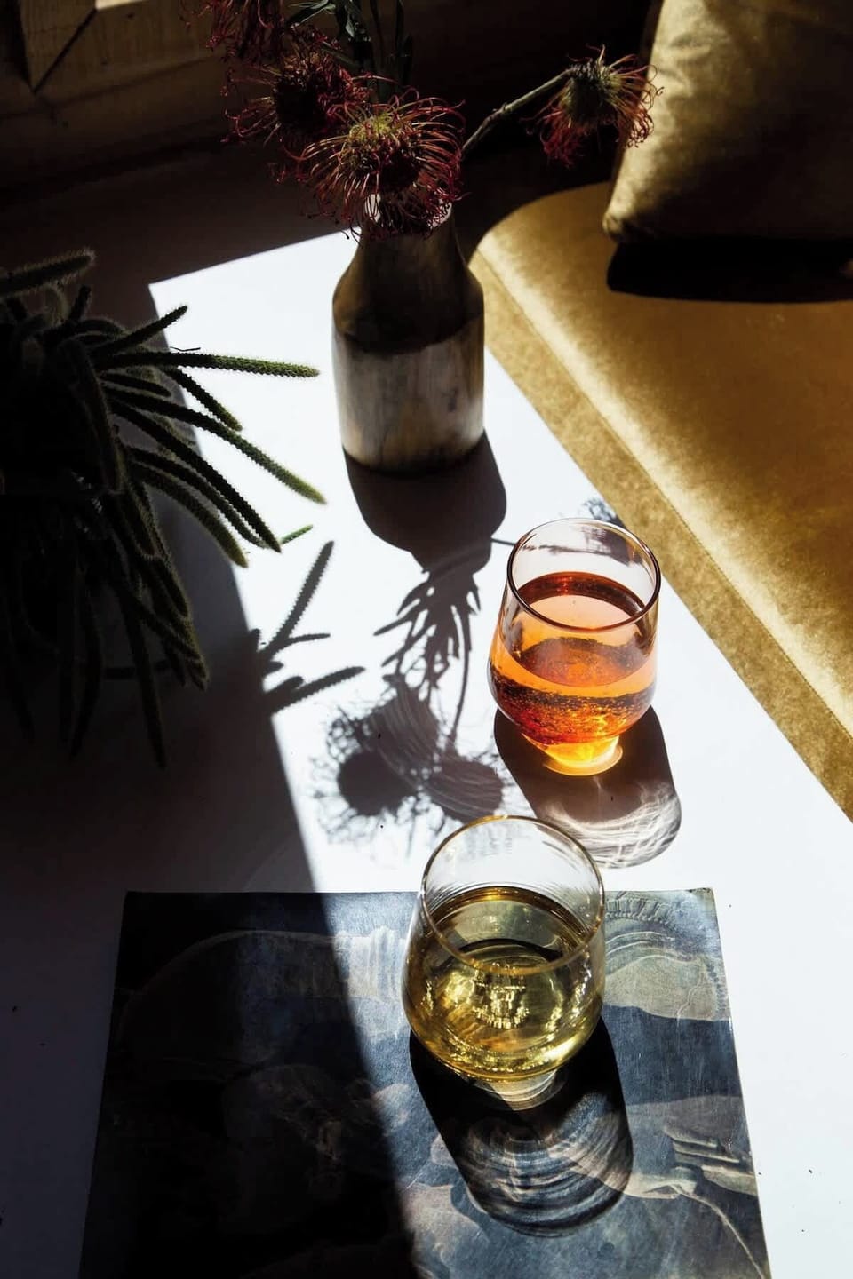 The natural desert hues go great with good wine 